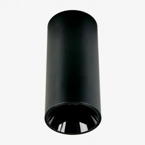 Kinkiet Sufitowy Led Powierzchniowy Okrągły Ø7,2 Cm Z Aluminium Luisiana Czarna & Białe Zimne Światło 4000k & 8 W & 23º - Sklum