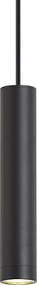 Designerska lampa wisząca czarna GU10 50mm IP44 - Tuba