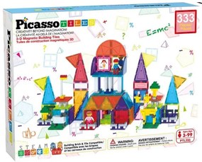 PicassoTiles magnetyczny zestaw konstrukcyjny 333 elem.
