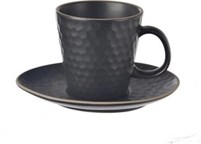 Czarna ceramiczna filiżanka do cappuccino 250 ml Tea Time – Orion