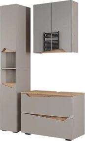 Zestaw mebli łazienkowych szary 80x35x57.5 marelle