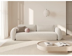 Kremowa rozkładana/ze schowkiem sofa z tkaniny szenilowej 262 cm Tonale – Cosmopolitan Design