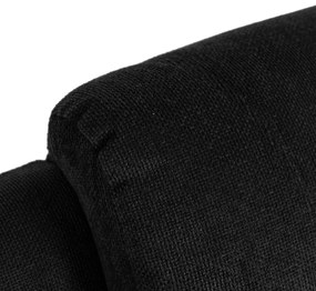 Fotel Masujący BOX 2 Rozkładany z Podnóżkiem Czarny Nowoczesny