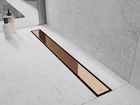 Mexen Flat M13 odpływ liniowy 2w1 90 cm, różowe złoto - 1610090-15