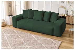 Zielona sztruksowa sofa 280 cm Voltaire – Bobochic Paris