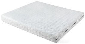 Niebieskie tapicerowane łóżko dwuosobowe z materacem i stelażem 160x200 cm Noira Slim – Bonami Selection