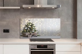 Panel szklany do Kuchni Bożonarodzeniowe Drzewka i Podarki