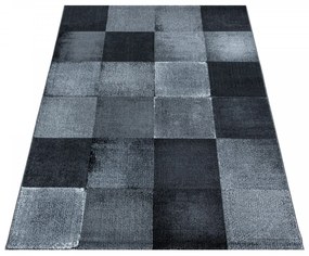 Dywan nowoczesny Costa Kwadraty szaro-czarne 160 cm x 230 cm