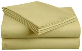 PrzytulneMieszkanie.pl Bawełniane prześcieradło LUX żółte 140x240 cm