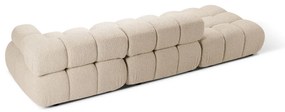 Beżowa sofa modułowa z materiału bouclé 288 cm Bellis – Micadoni