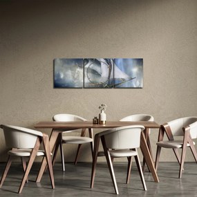 Obraz - Statek widmo (z zegarem) (90x30 cm)