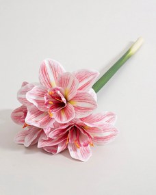 Kwiat sztuczny Amarylis 62 cm pink