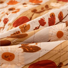 Narzuta na łóżko PUMPKIN STRIPES, kolorowa Rozmiar: 170 x 210 cm