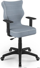 Krzesło do biurka Duo Black rozmiar 5 (146-176,5 cm) regulowane podłokietniki