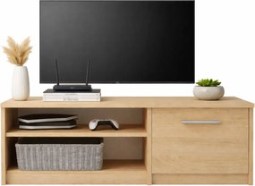 Skandynawska szafka RTV do salonu dąb sonoma N3-A50