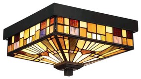 Elstead QZ-INGLENOOK-F - Zewnętrzna oprawa sufitowa INGLENOOK 2xE27/60W/230V IP44