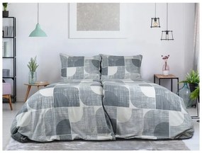 B.E.S. Petrovice Posciel flanelowa Nordic Grey, 140 x 200 cm, 70 x 90 cm