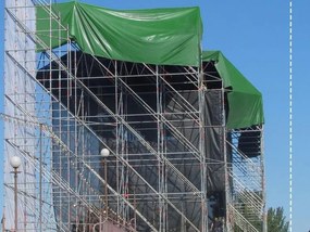 JAGO Plandeka 650 g/m2, oczka aluminiowe, zielona, 4 x 8 m