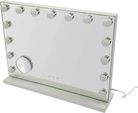 Lustro ścienne w oświetleniem i półką 55x43 cm Hollywood – Mauro Ferretti