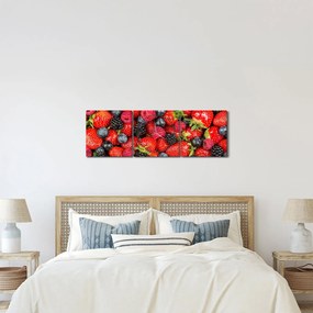 Obraz - Ładunek owoców (z zegarem) (90x30 cm)