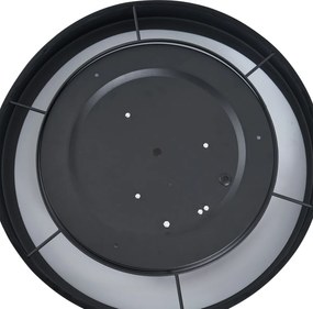 Nowoczesna lampa sufitowa czarny aksamit 40 cm z LED z 3-stopniowym ściemnianiem - Sue