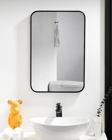 Lustro LOFT 40x60cm M-010 czarne łazienkowe do salonu sypialni loftowe Industrialne minimalistyczne