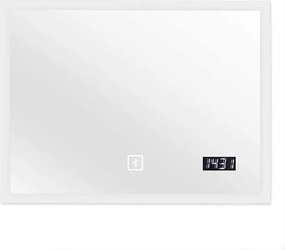 Aquamarin Lustro łazienkowe z oświetleniem LED, 80 x 60 cm