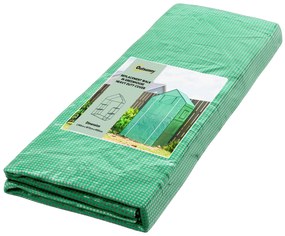 Outsunny Zastępcza Folia do Szklarni, Rolowane Drzwi, Okno Siatkowe, Zielony, 143 x 70 x 190cm, Zielony