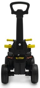 Baby Mix Mega Odpychacz dla dzieci z prowadnicą Prime EVA, żółty