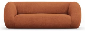 Pomarańczowa sofa z materiału bouclé 210 cm Essen – Cosmopolitan Design