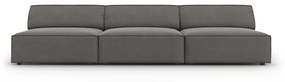 Szara aksamitna sofa 240 cm Jodie – Micadoni Home