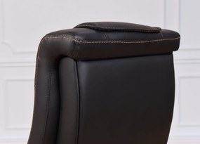 Stylowy skórzany fotel gabinetowy Prestige. Klasyczny fotel do biura. Ekskluzywny design i wysoka jakość. Meble gabinetowe do kancelarii.