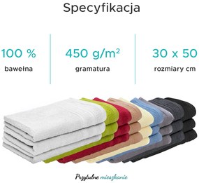 Ręcznik dziecięcy Bella zielony 30x50 cm, 100% bawełna