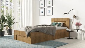 Łóżko 100cm x 200cm Otwierane z boku | LEFKAS | Pojemnik + Stelaż