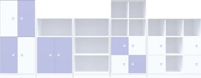 Zestaw mebli do szkoły podstawowej Blox Colours 17, fronty pastelowe fioletowe