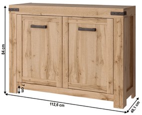 Szafka MORATIZ 2D, dąb wotan