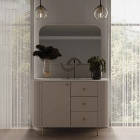 Komoda BOLLA 123 cm do Salonu Sypialni Odcienie beżu