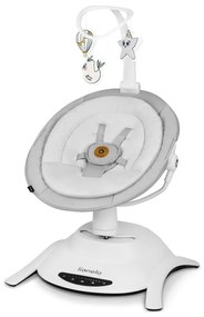 Lionelo - Bujaczek dziecięcy z melodią BELLA Szary beton + z pilotem