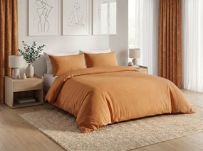 PrzytulneMieszkanie.pl PrzytulneMieszkanie.pl Bawełniana pościel CALMORA terakotowa Rozmiar pościeli: 2 szt 70 x 90 cm | 200 x 220 cm