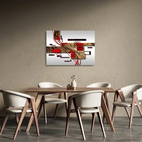 Obraz na szkle abstrakcji (70x50 cm)