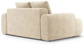 Beżowa aksamitna sofa 175 cm Linz – Cosmopolitan Design