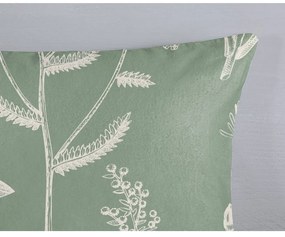 Zielona flanelowa pościel dwuosobowa 200x220 cm Herbs – Good Morning