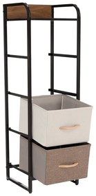 Komoda z szufladami z tkaniny HAZEL TYP 1, brązowy, L