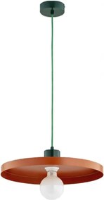 Lampa wisząca na linku ETERI 1xE27/15W/230V miedziana/zielona