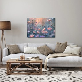 Obraz - Kwiaty w pastelowych kolorach (70x50 cm)