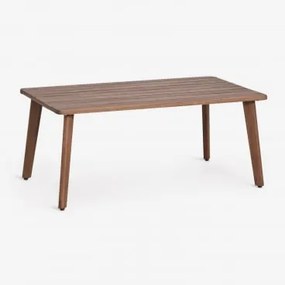 Prostokątny Stolik Kawowy Do Ogrodu 90x50 Cm Z Drewna Akacjowego Kaela Ciemny Akacjowy Brąz - Sklum