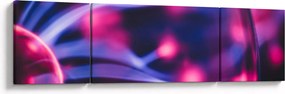 Abstrakcyjny fioletowy obraz (170x50 cm)