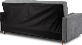 Sofa z Funkcją Spania MALTA Wersalka Rozkładana Dwuosobowa Szara Nowoczesna do Salonu