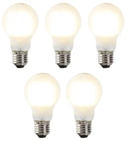 Zestaw 5 ściemnialnych żarówek LED E27 A60 7W 806 lm 2700 K.