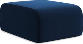 Pufa - z tkaniny welwetowej - królewski niebieski - LANI